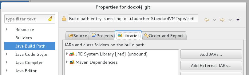 buildpath-libraries