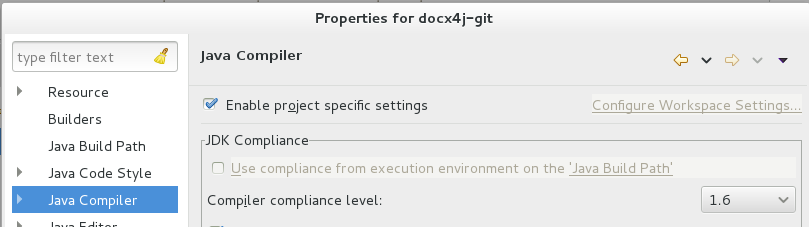 compiler compliance level
