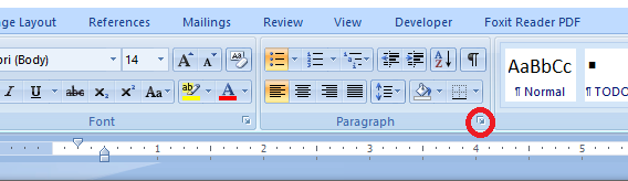 Go to the paragraph section of the tool bar. / Attachment1.png Attachment1.png