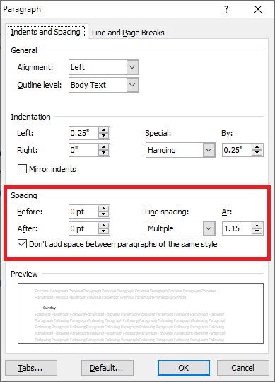 Go to the second tab of the Paragraph dialog / Attachment2.png Attachment2.png
