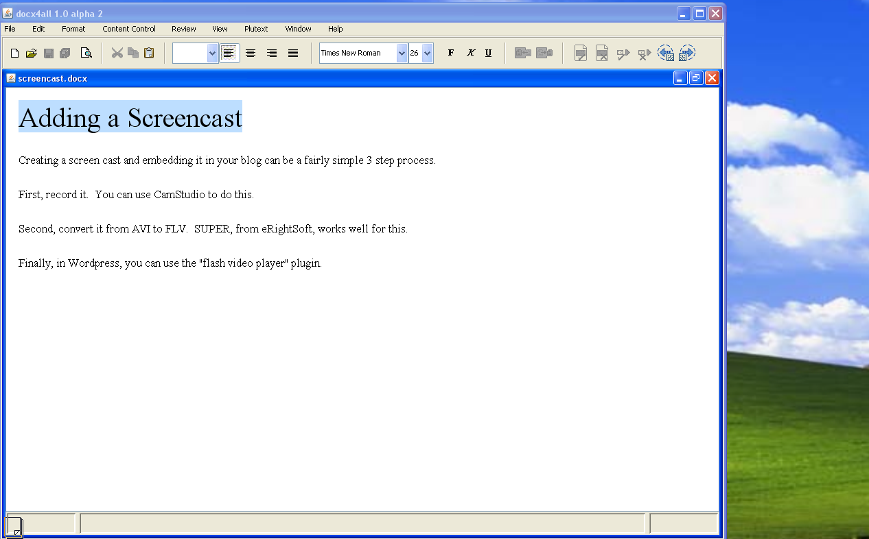 Screencast